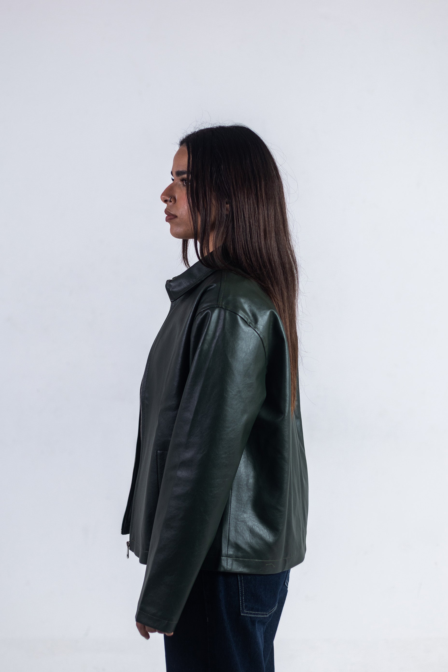 Unbothered jacket - OLIVE