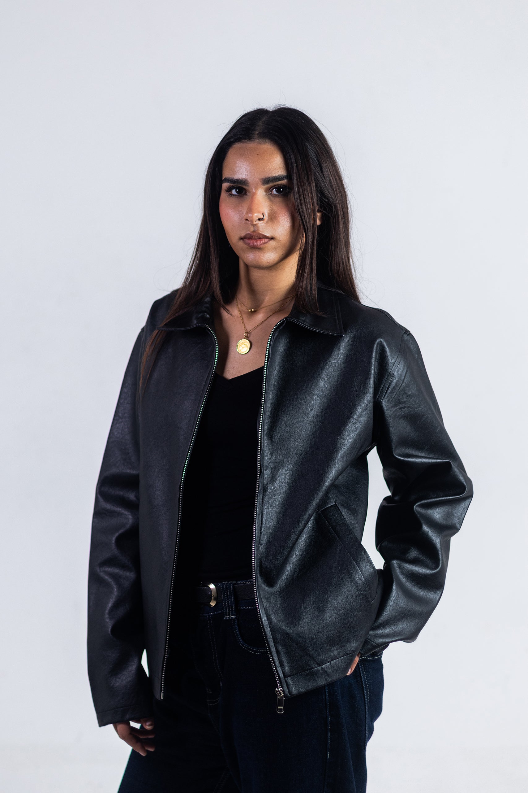 Unbothered jacket - BLACK