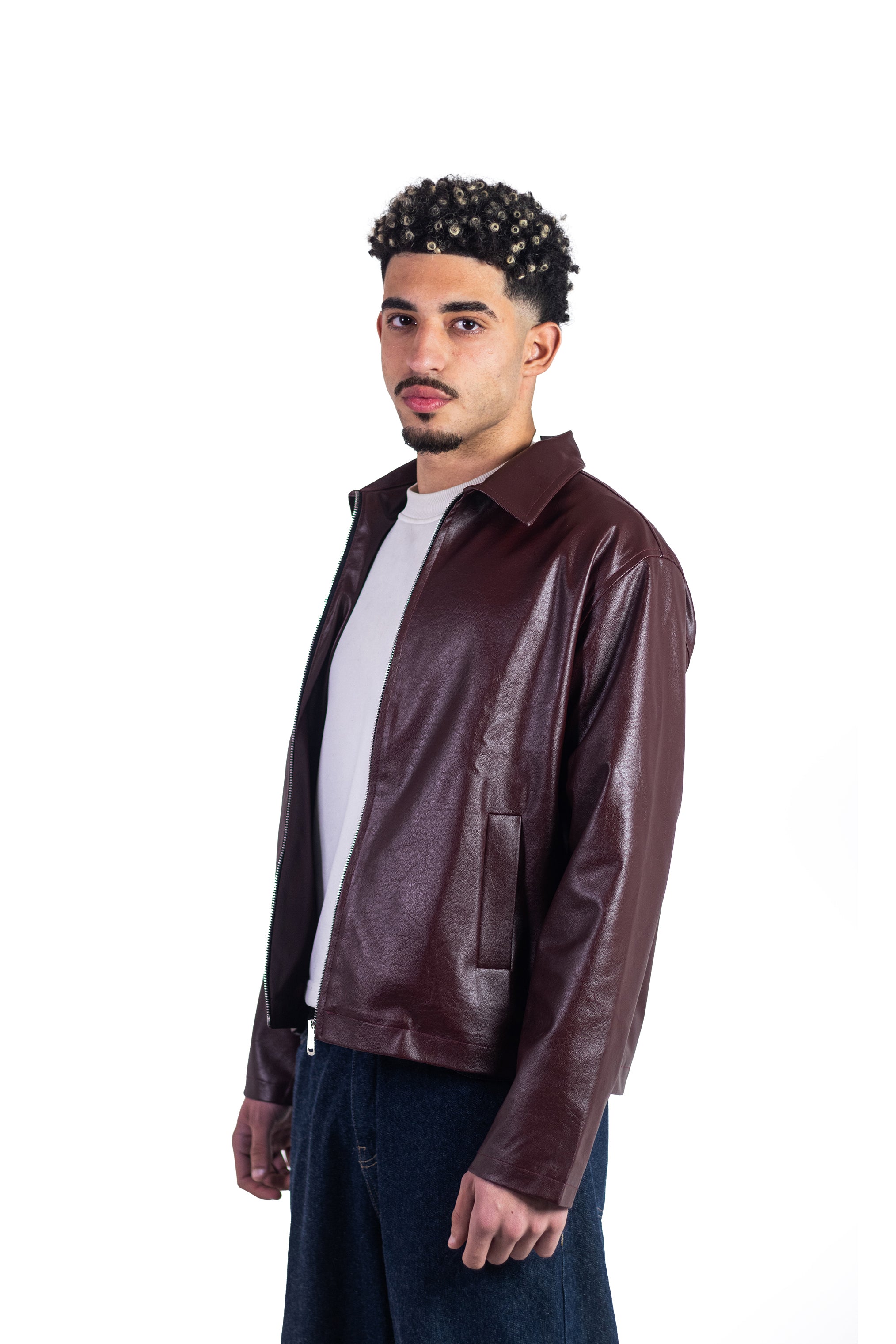 Unbothered jacket - BURGUNDY